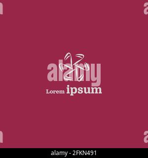Simple Abstract Creative Logo Design Vector Stock Vector