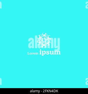 Hand Drawn Spiral Abstract Creative Logo Design Stock Vector