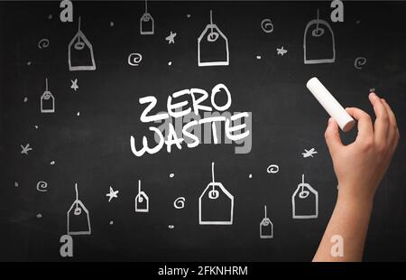 Hand drawing online shopping concept Stock Photo