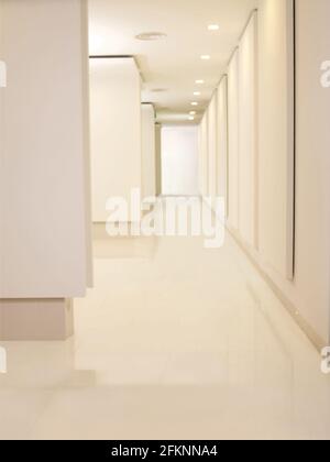 Empty interior room in perspective view Stock Photo