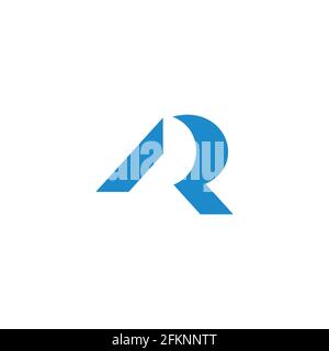 letter ar simple geometric unique line design logo vector Stock Vector
