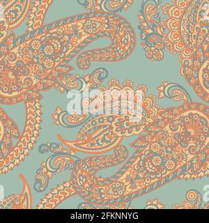 Paisley pattern, great design for any purposes. Seamless background Stock Vector