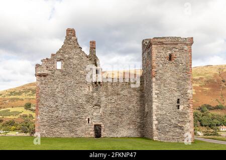 Lochranza Castle on the Isle of Arran in Scotland, UK. Stock Photo