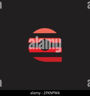 abstract letter c pin location symbol logo vector Stock Vector