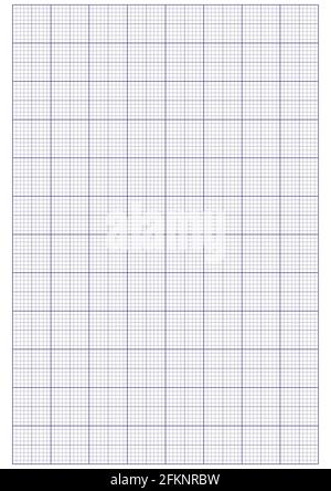 Millimeter graph paper grid. Abstract squared background. Geometric pattern for school, technical engineering line scale measurement. Lined blank for Stock Vector