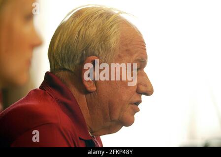 Press conference for Alan John Davies British citizen who has been in a Thailand jail for the past 17 years  pic David Sandison Stock Photo