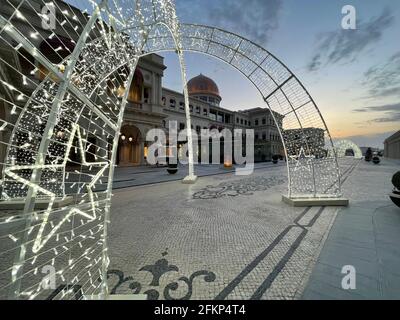 View of Galleria Lafayette at Katara Cultural Village in Ramadan 2021. Stock Photo