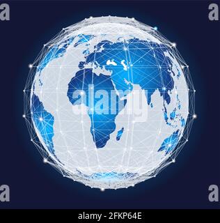 Planet Earth in deep space Stock Vector