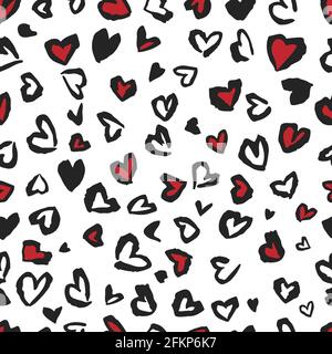 Premium Vector  Valentine leopard or jaguar seamless pattern