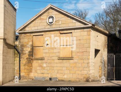 The Old Courthouse building adjacent to the House of Correction (prison) in North Shields, north east England, UK Stock Photo