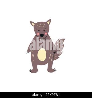 Wolf. Vector logo. wildlife Wild wolf Vector illustration Stock Vector