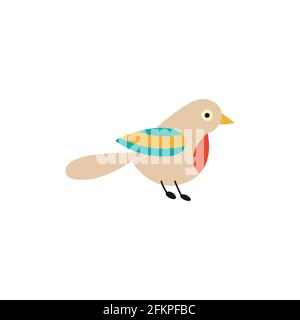 Bird Dove, Cartoon Vector Illustration On White Background. Stock Vector
