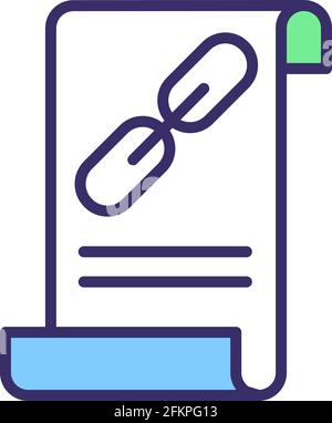 Collaborative project RGB color icon Stock Vector