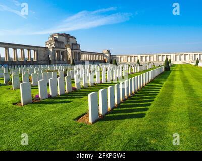 Pozieres Memorial on the Somme Battlefield Stock Photo