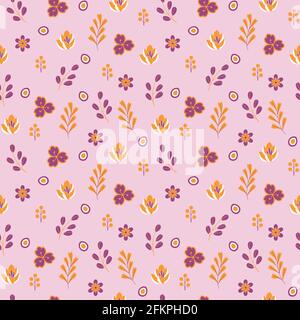 Floral vector seamless pattern for wallpaper, textile , surface, fashion , background,tile, stationary, home decor, furnishing etc Stock Vector