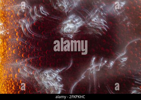 closeup of cola background, pattern, texture Stock Photo