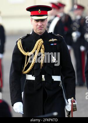 HRH the Duke of Cambridge, Prince William, attends the Sovereign's Parade at the Royal Military Academy Sandhurst.  14 December 2018.  Please byline: Vantagenews.com Stock Photo