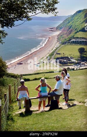 branscombe bay devon england Stock Photo