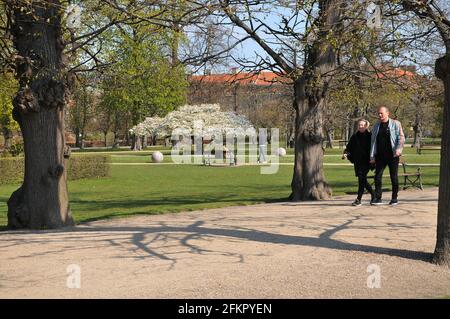 Copenhagen, Denmark. 01 May 2021, Louis Vuitton shopprs with LouisVuitton  shopping bags in anis capital. . Photo..Francis Joseph Dean/Deanpictures  Stock Photo - Alamy