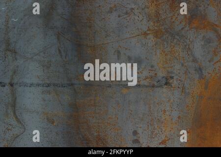 Backgrounds and textures concept. Dark gray rusty metal texture. Vintage effect. Stock Photo