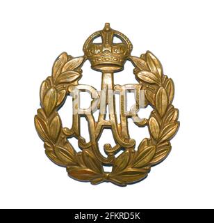 A cap badge of the Royal Air Force c. 1918-1952. Stock Photo