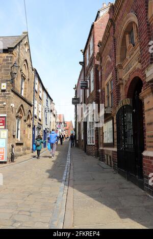 Whitby Town Centre Stock Photo