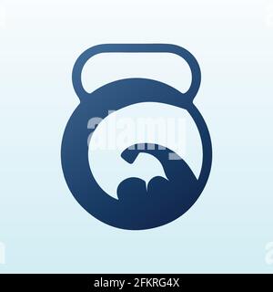 Physical Fitness Letter G logo design with fitness icon Stock Vector