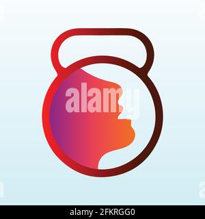 Therapeutic Services vector logo design with fitness icon Stock Vector