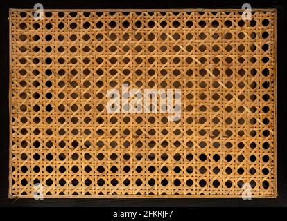 Hexagonal weaving from rattan texture Stock Photo