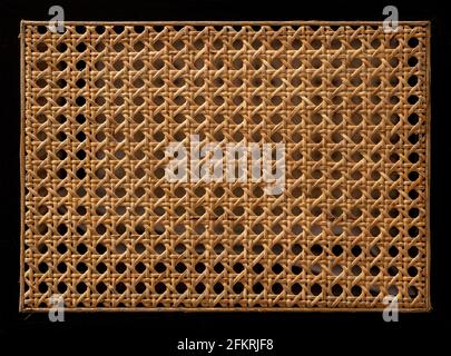 Hexagonal weaving from rattan texture Stock Photo
