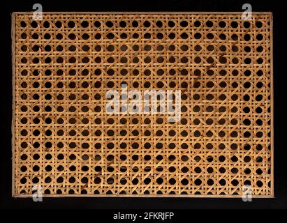 Hexagonal weaving from rattan texture Stock Photo