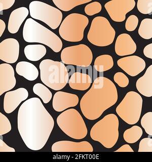 Vector illustration Abstract gold seamless pattern Stock Vector