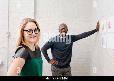 Portrait of young designers in office Stock Photo