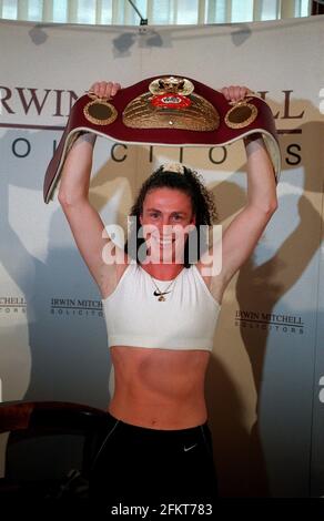 Jane Couch Female Boxer  April 98Who is taking the british boxing board of control to court because thay refused her a professional boxing licence Stock Photo