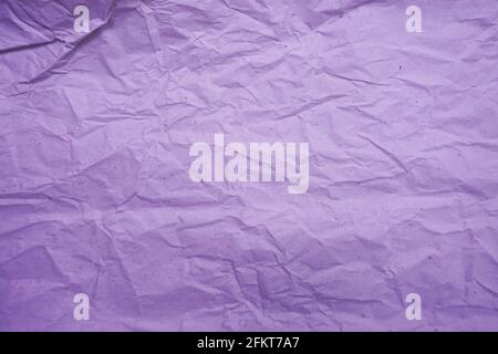 Purple crumpled paper empty background Stock Photo