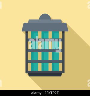 Insect trap icon, flat style Stock Vector
