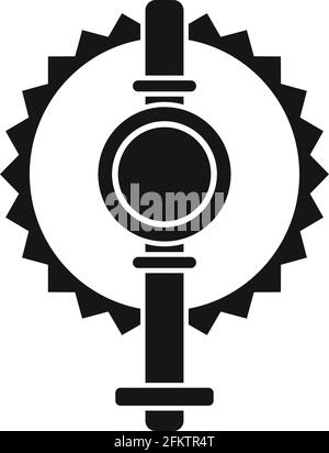 Top view animal trap icon, simple style Stock Vector