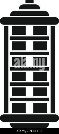 Insect hunt lamp icon, simple style Stock Vector