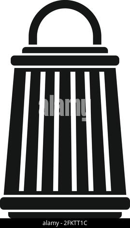 Insect trap lamp icon, simple style Stock Vector