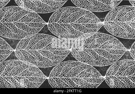 Distressed overlay texture of fabric. Textile with eastern floral ornament, leaves. grunge background. abstract halftone vector illustration. Stock Vector