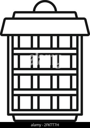 Insect trap icon, outline style Stock Vector
