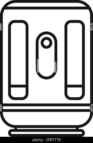 Electronic insect trap icon, outline style Stock Vector