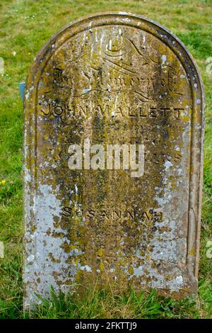 Limpenhoe, St Botolph, church graveyard Stock Photo