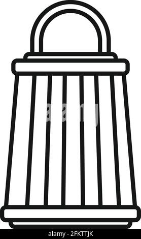 Insect trap lamp icon, outline style Stock Vector