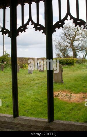 Limpenhoe, St Botolph, church graveyard Stock Photo