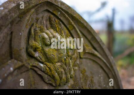 Limpenhoe, St Botolph, church graveyard Stock Photo