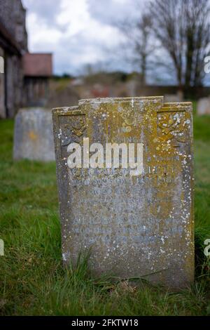 Limpenhoe, St Botolph, church graveyard Stock Photo