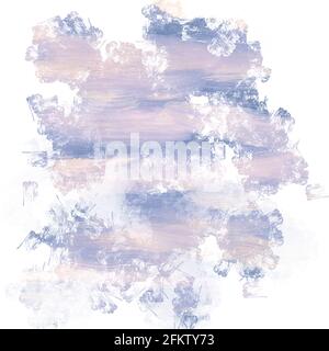 Pink and purple strokes. Peeling paint effect. Old colored paint on wall effect. Pink and blue color stain on white background. Stock Photo