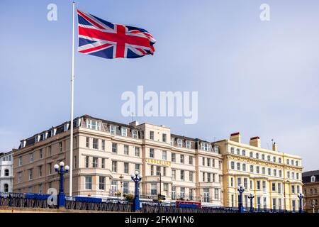 EASTBOURNE, EAST SUSSEX, UK - MAY 3 : View of the Cumberland Hotel in Eastbourne on May 3, 2021 Stock Photo