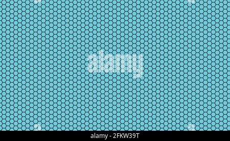 Blue background and black hexagonal lines illustration Vector design Stock Vector